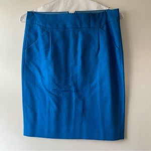 J. Crew Blue Lightweight Pencil Skirt with Pockets - Size 6